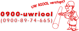 Bel 0900-uw-riool, voor een snelle oplossing bij grote nood